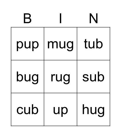 Unit 7 Bingo Card