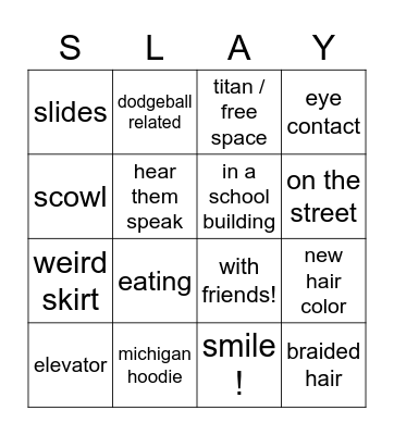 ex roommate bingo Card