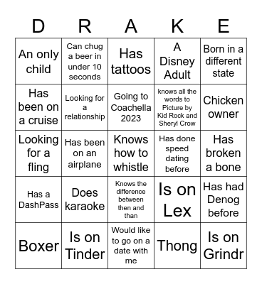 Single's Awareness Day Bingo Card