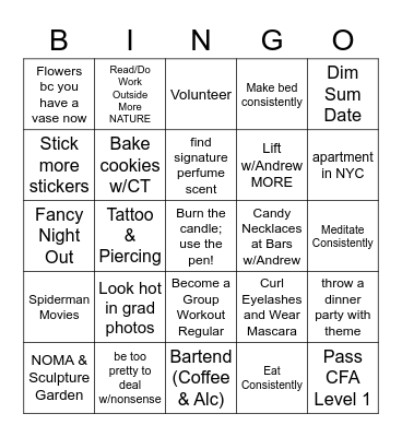 2023 Bingo Card