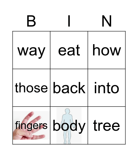 GR2 U2P1 sight words frog Bingo Card