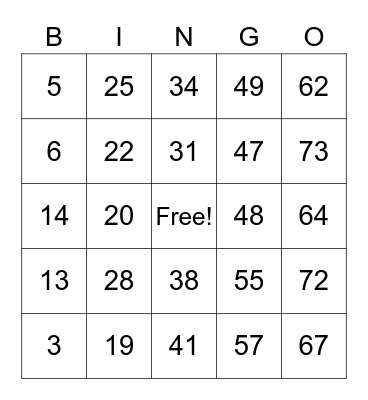 KOng Hei Fat Choi 2023 Bingo Card