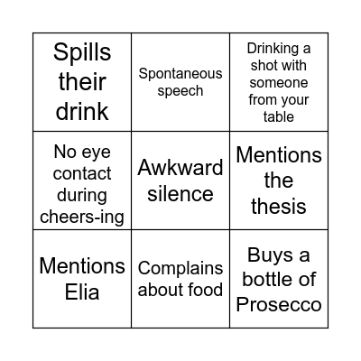 LISP Sittning 18/1/2023 Bingo Card