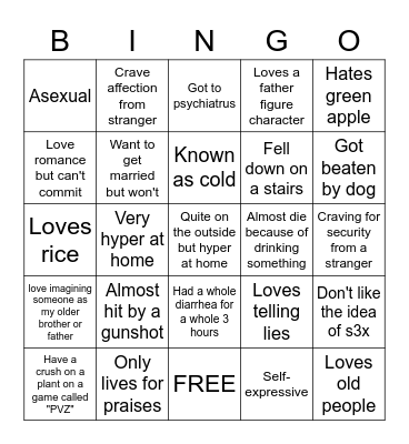 Kin Bingo Card