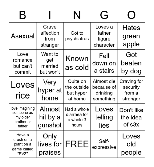 Kin Bingo Card