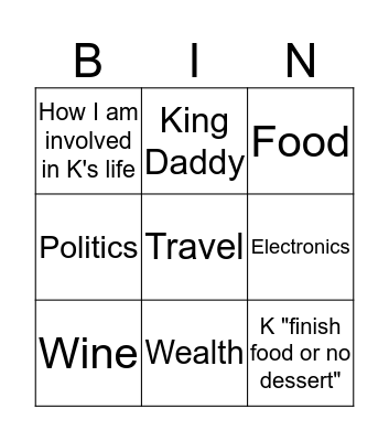 Thanksgiving Fun Bingo Card