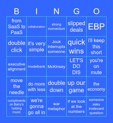 AFK 2023 Bingo Card