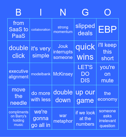 AFK 2023 Bingo Card