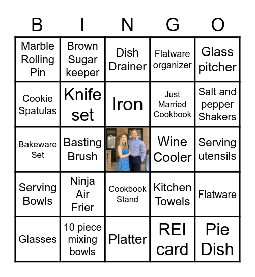 Kristen's Kitchen Bingo Card