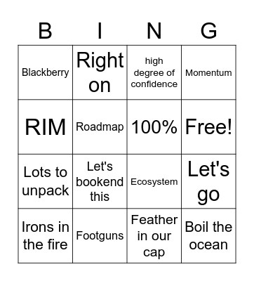 Encircle Bingo Card