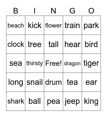 Review Bingo Card