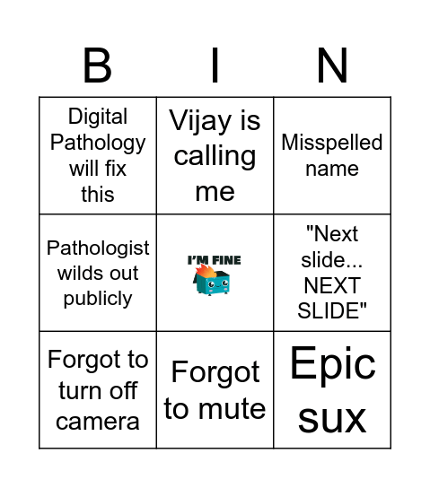 FACULTY MEETING BONANZA Bingo Card