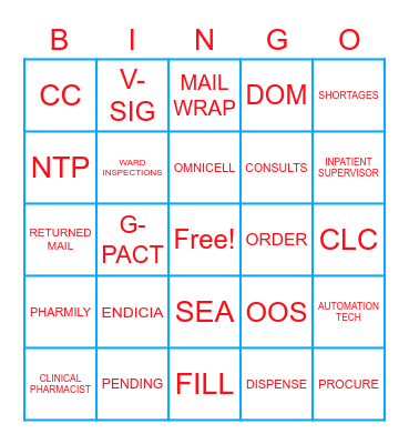 Holiday Party 2022 Bingo Card
