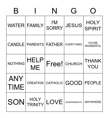 FS1 January 2023 Review and Prayer Bingo Card