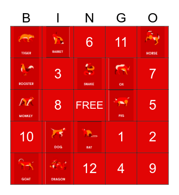 LUNA NEW YEAR 2023 Bingo Card