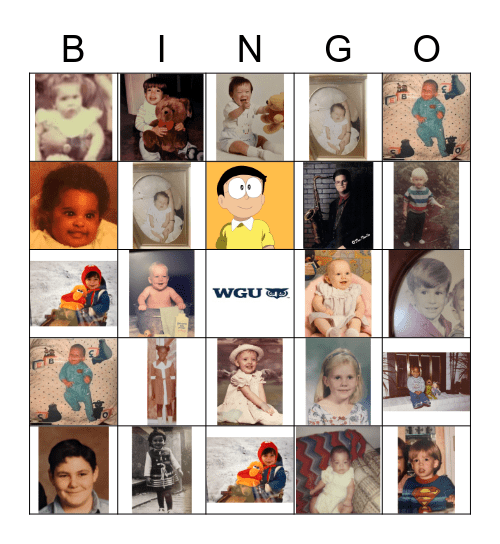 Baby Bingo Card