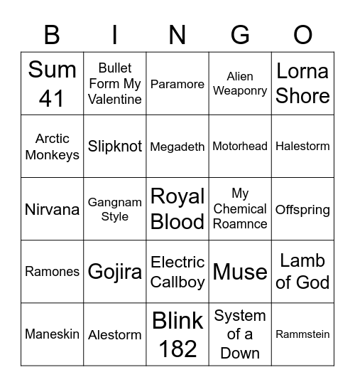 part 9 music references Bingo Card