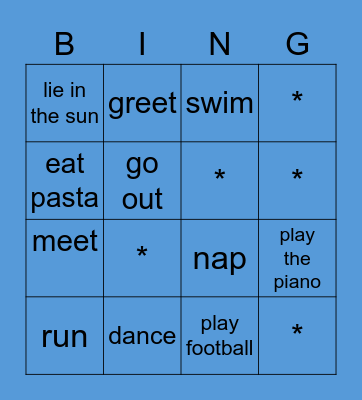 Hello, New Friends! Bingo Card