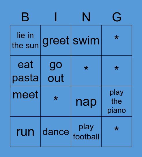 Hello, New Friends! Bingo Card