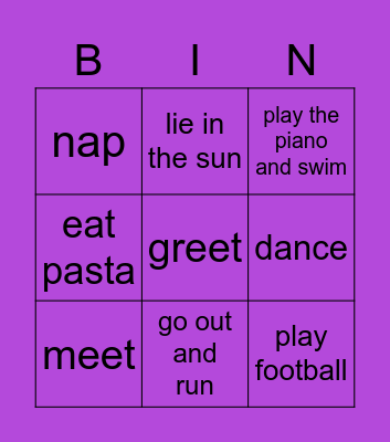 HELLO, NEW FRIENDS Bingo Card