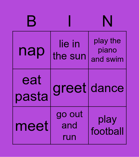 HELLO, NEW FRIENDS Bingo Card