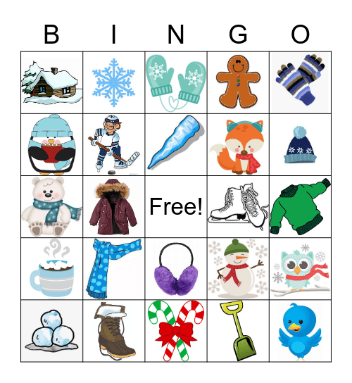 WINTER Bingo Card