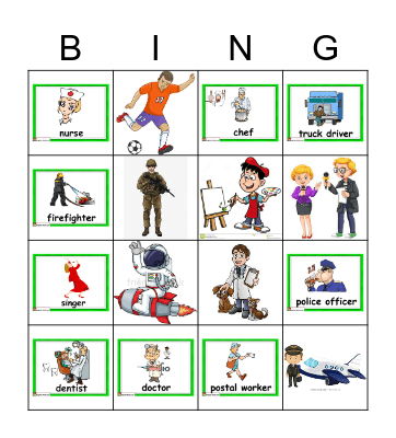 Job Bingo Card