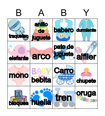 traer a casa bebe Bingo Card