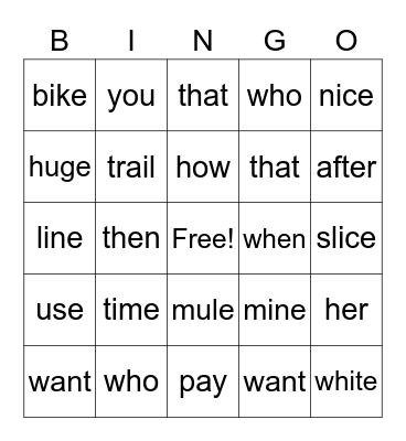 Unit 6 Week 3 Bingo Card