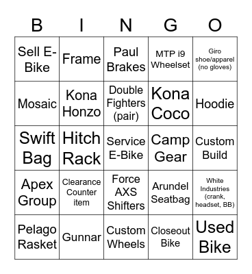 2023 Bingo #3 Bingo Card