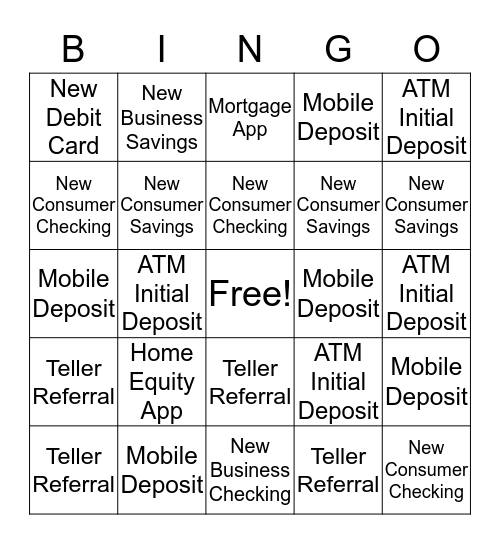 Black Out Bingo Card