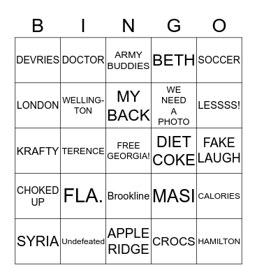 BINCO! Bingo Card