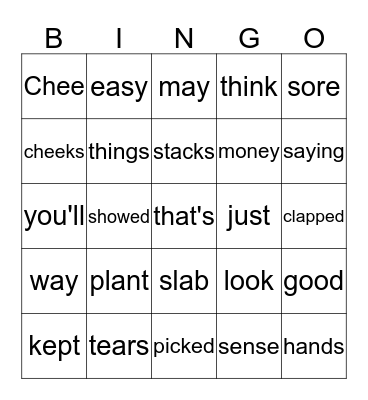 lesson 27 blue book Bingo Card