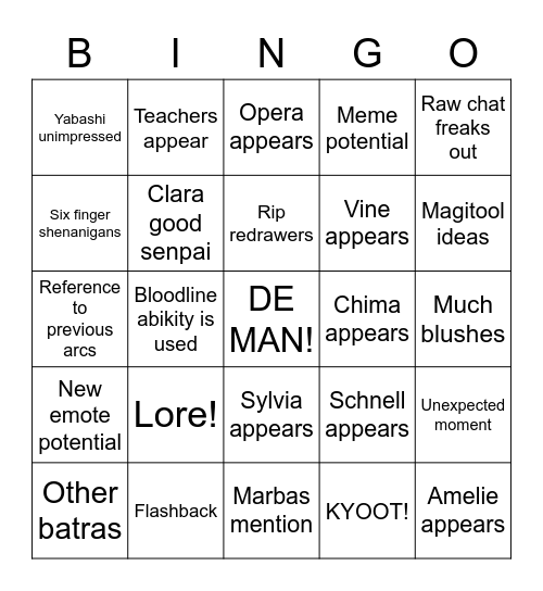 magitools Bingo Card