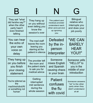 TERP MACHINE Bingo Card