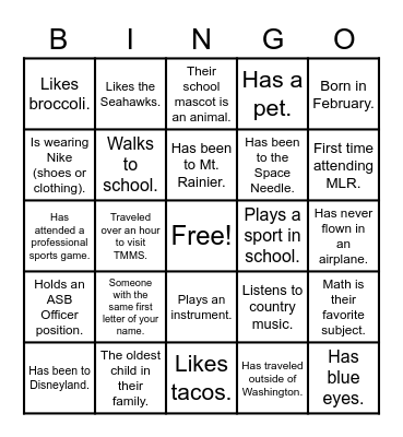 DIGGING FOR CONNECTIONS Bingo Card