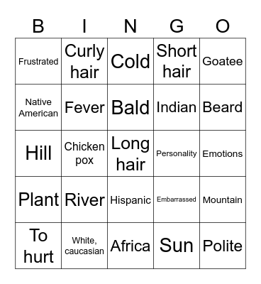 Master ASL Unit 8 Bingo Card