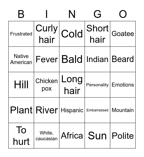 Master ASL Unit 8 Bingo Card