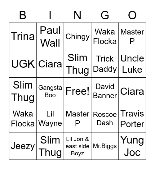 FREAKNIK BINGO Card