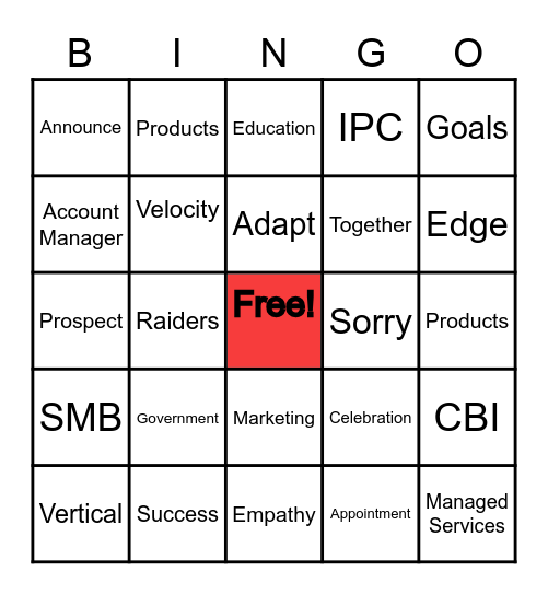 CB Bingo Card