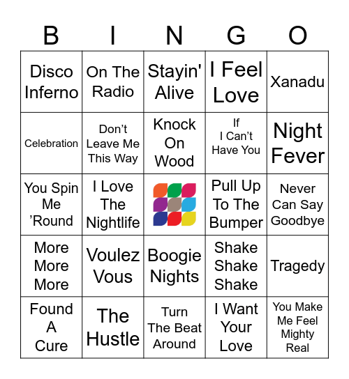 Disco Hits Bingo Card