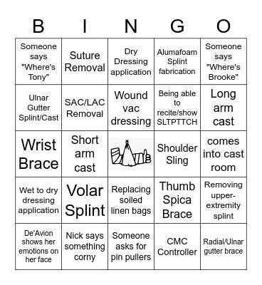 Arm Day Bingo Card