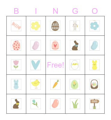 Easter BINGO Card