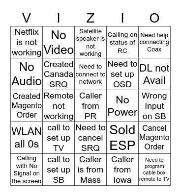 PeaKay's Bingo  Bingo Card