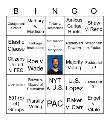 AP GOV BINGO!!! Bingo Card