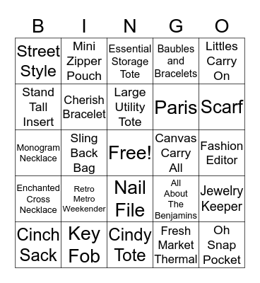 31 Bingo Card