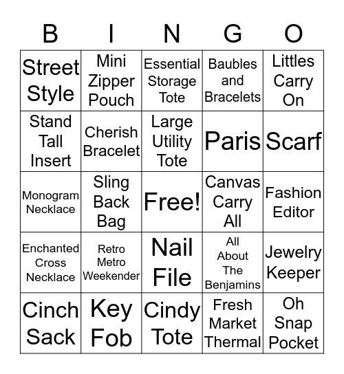 31 Bingo Card