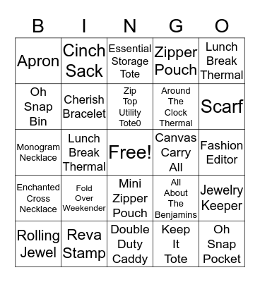 31 Bingo Card