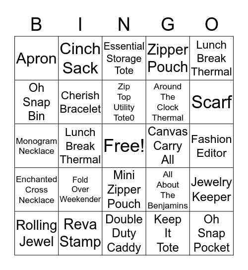 31 Bingo Card