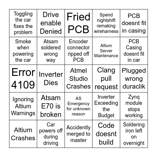 Embedded Bingo Card